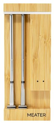 MEATER PRO DUO - 2 termometri intelligenti wireless per carne con Bluetooth per grigliare, affumicare, barbecue, forno, lunga distanza (50 m+), lavabili in lavastoviglie | Compatibile con app iOS e