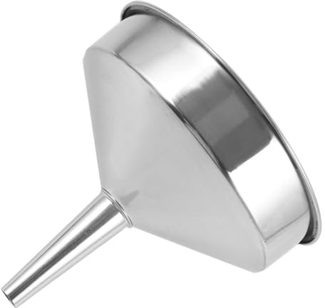 ibasenice Entonnoir Acier Inoxydable Grand Diamètre Grosse Capacité, Nettoyage Facile Pour Remplissage De Carburant Et Applications Industrielles