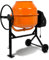 EBERTH 160L Betonmischer Elektrisch Mobil, 650W Motor, Gestell, Trommel und Zahnkranz aus Stahl, feststellbares Handrad, breite Fußplatte, Profi Zementmischer, Trommel schwenkbar, Einfache Bedienung