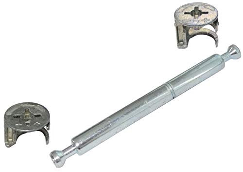 AERZETIX: 10 Ensembles Goujon ferrure raccord d'assemblage rastex Double Panneau Meuble 18mm 86mm C41555