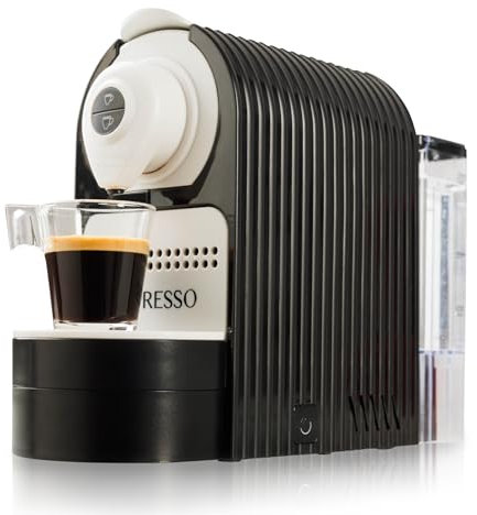 Mixpresso Black Espresso Coffee Machine – Compact 1400W Single Serve Coffee Maker Compatible with Nespresso OriginalLine Capsules, One-Touch Operation, 19-Bar Italian Pump, 27oz Water Tank