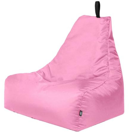 PatchHome XXL Lounge-Sessel – Ergonomischer Sitzsack für Gamer, Wohnzimmer & Outdoor – Mit Styropor-Füllung, Waschbarem Bezug & Reißverschluss zur Wiederbefüllung (Altrosa)
