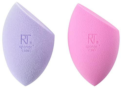 Real Techniques Chroma Miracle Teint & Miracle Powder Make-up Blending Schwämme, für flüssige Foundation und Fixierpuder, 2 Stück