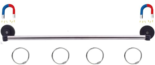YYST Type A 29 (74CM) Magnetic Anchor Chart Holder Adjustable Magnetic Date Cards Holder Calendar Holder for Kids Crafts, Classroom Calendar, Classroom Decor W O Rings (Black - 1)