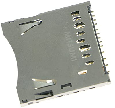 Replacement Card Slot Socket SD Card Socket for Nintendo 3DS 2DS, PCB Mount SD Card Slot for 3DS 2DS Accessories Repair Parts