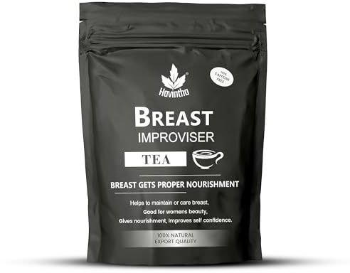 Havintha Breast Enlargement Tea with Fenugreek, Turmeric, Star anise, Fennel seeds, Flax seeds, Almond, Shatavari, Ashwagandha, Chamomile, Ginger, Lemon Balm - 50 Gm