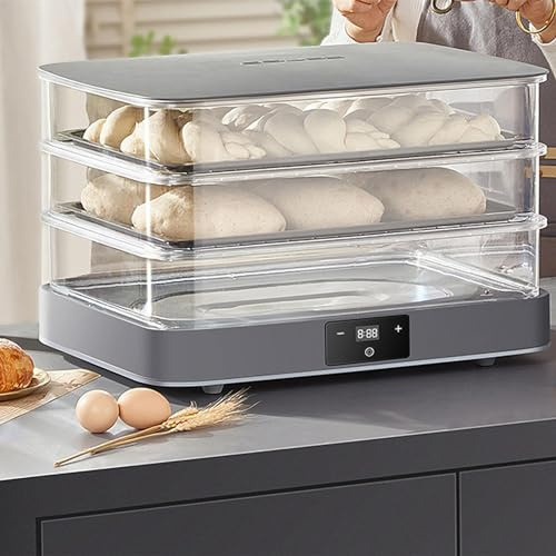 Caja De Prueba De Pan De 40 Litros, Máquina De Prueba De Masa De Pan Eléctrica Extraíble Con Temperatura Ajustable De 20 ~ 45 °c Y Tiempo De 1 Min-24 H, Control Automático De Humedad, Fermentación Uni