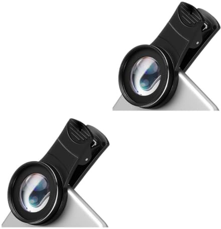 Mikinona 2 Stück Super-makro-telefonkamera-Clip 15-fache Optische Linse Für Hochauflösende Fotos Einfach Zu Installierende Linsen