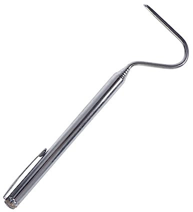 Yardwe Edelstahl Schlangenhaken Teleskop Einziehbar 68cm Reptilienwerkzeug Für Schlangenfang Leicht Und Tragbar Zubehör Für Reptilienliebhaber