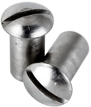 RYSUPPLY Hülsenmuttern mit Linsenkopf u. Schlitz aus Edelstahl | M5 x 14 | Rohrmutter | 5 Stück | Hülsen | In diversen Größen und Mengen erhältlich