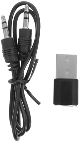 Housoutil USB-Audio-empfänger mit -aux-anschluss für Heimstereoanlagen Lautsprecher und Verstärker Schwarz