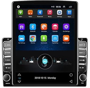 MKVAXR Radio de coche Android 2 Din, reproductor de vídeo Multimedia GPS, autorradio Universal 2Din de 9,7 pulgadas, for Tesla, Radio Android con pantalla Vertical Reproductor de audio y vídeo(With 12