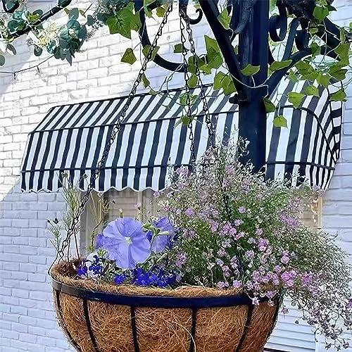 Einziehbare französische gebogene Markise, wasserdicht, manuelles Vordach für Türen und Fenster, Teleskop-Sonnenschutz für Garten, Veranda und Café im Freien