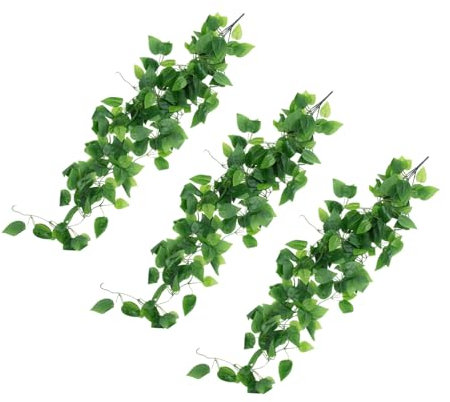 Gatuida 3 pièces Vigne Artificielle à Suspendre Simulées pour Décoration Murale Ambiance Naturelle et pour Mariages et Intérieurs