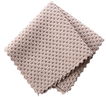 Gatuida Paños de Cocina Absorbentes de 6 Unidades, Toallas para Lavar Platos, Material Almendra Terciopelo Gris, sin Aceite, Alta Absorción para Limpieza en Hogar y Utensilios de Cocina