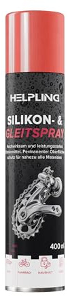 Helpling® Silikonspray Gleitspray 400 ml – Ideal für Türgummis, Scharniere, Kunststoff & Metall – Hochwirksames Schmier- & Pflegespray – Leichtgängige Anwendung – Made in Germany
