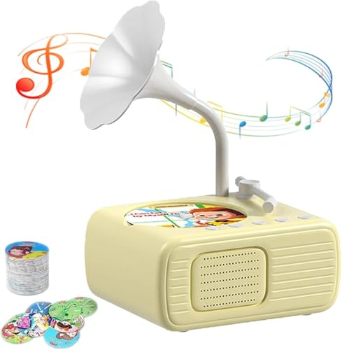 Gramophone pour enfants, nouveau Gramophone interactif musical et à histoires 2025, jouet musical interactif éducatif, lecteur de livres audio, pour garçons et filles