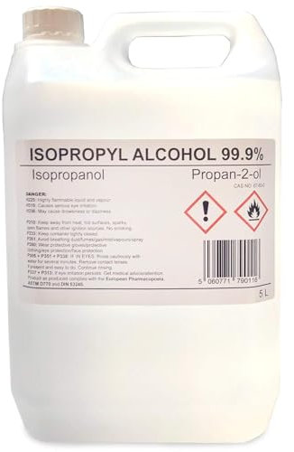 Sanitirex Protect Isopropyl Alcohol 99.9% Isopropanol Pure 5 Litre 5L propan 2 ol IPA