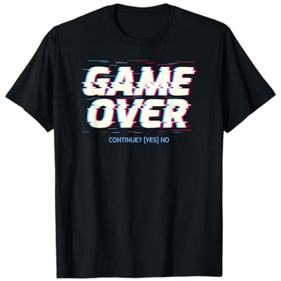 Game Over Continue I Konsole PS5 Gaming T-Shirt