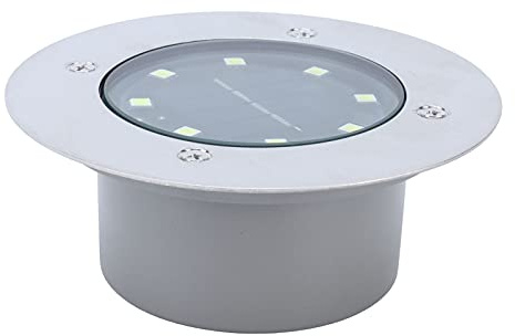 Hyuduo Luces Solares Empotradas en el Suelo IP65, LED para Senderos Exteriores y Paisajismo, Blanco Natural para Jardín y Caminos