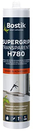 Bostik H780 Hybrid Supergrip colla e sigillante per legno, pietra, cemento, metallo, plastica, 310 g, trasparente