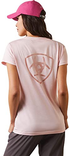 Ariat Damen Laguna Logo Top Hemd, Coral Blush, Mittel