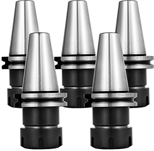 VEVOR 5 PCS Collet Set, CAT40 ER32 Collet Chuck, for CNC Engraving Machine & Milling Lathe Tool (CAT40 ER32)