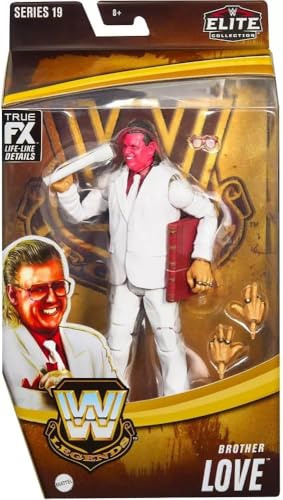 WWE Elite Collection Brother Love Wrestling Action Figure Legends Mattel Series 19