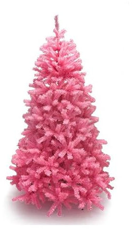 Albero di natale rosa 210 cm addobbo decorazione natalizia per casa negozio hotel con 1025 punte