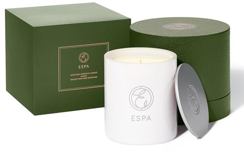 ESPA | Vela calmante | 200g | sándalo | mirra | Geranio rosa | incienso