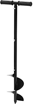 Garden Auger Drill Bit Set, Manual Garden Hole Digging Drill Bit, Adjustable Height Hand Drill Auger Post Hole Digger for Planting, Spiral Drill Planter for Loose Soil and Garden Sand, 15*85cm