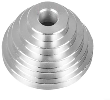 EXTRWORY 1 Stück oder 3 Stück Pagode-Riemenrad, Aluminium-Übertragungsrad für Tischbohrmaschine Z4116, für Zahnriemen mit V-förmiger Riemenscheibe vom Typ A(18mm)
