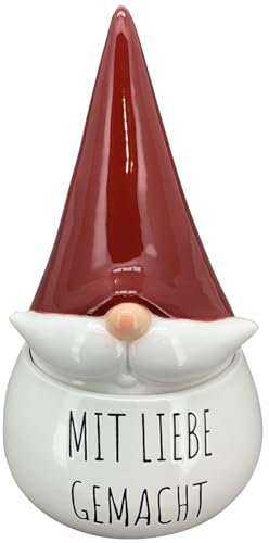 Pommerntraum ® | Bonbondose Teedose Schmuckdose Zuckerdose Vorratsdose Gebäckdose Keksdose Keramikdose Plätzchendose Weihnachtsdose Weihnachtsdekoration (mit Liebe gemacht)