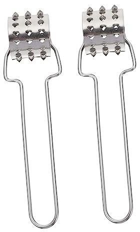 Ciieeo 2pcs Steak Tenderizer Mallet Rolling Meat Loosener Tool Reversible for Cooking