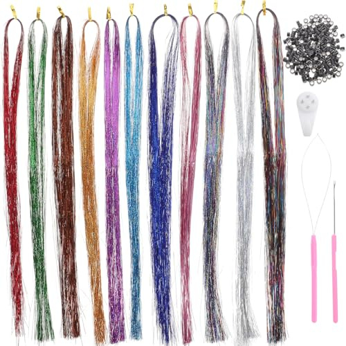 FRCOLOR 1 Jeu Extensions De Cheveux Femmes Accessoires Trousse Cheveux Synthétiques Pour Le Dissolvant D'extension De De Bande Style Kit De Clinquant Plastique