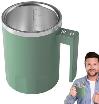 Electric Mixing Cup - Electric Coffee Drink Stirring Mug | Efficient Travel Milk Stir Tool | Rotating Home Travel Stirring Cup | Rotating Drink Maker Suitable For Coffee/Milk/Protein Powder