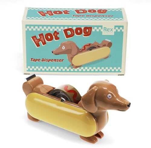 Klebebandspender Hot Dog ca. 15,4x5,5x8 cm Klebebandabroller Sausage Dog Dackel