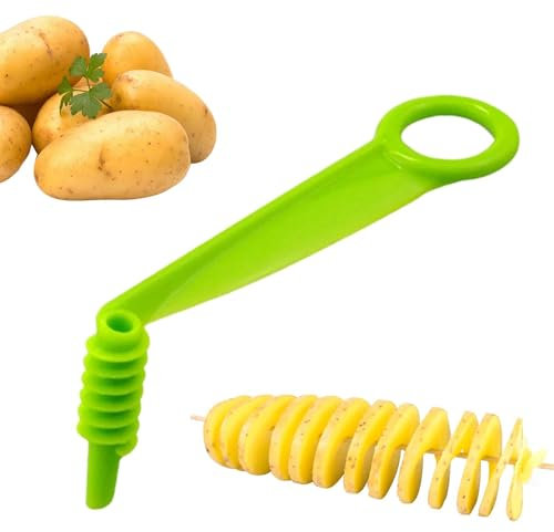 Tornado Potato Spiral Cutter | ABS Spiral Vegetable Cutter | Practical Veggie Spiral Slicer with Saving time | Lightweight Cucumber Spiral Cutting Machine for Vegetables & Fruits
