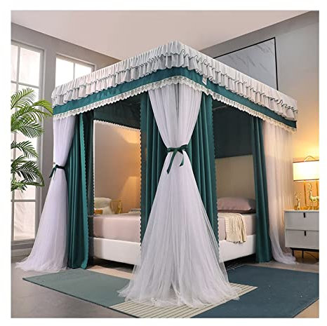 Bedrodate da Letto Mosquito Dust Aound Mosquito, Decorazione Camera da Letto a baldacchino del Letto di Lusso, Doppia ombreggiatura e Tenda da Letto per Il Parabrezza (Dimensioni: 200x220x200cm)