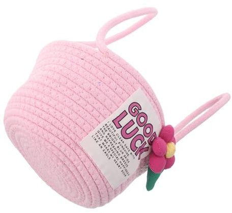 UPKOCH Geschenkkorb Aus Baumwollseil Aufbewahrungsbox Für Babyspielzeug Organizer Mit Griffen Für Mädchen Partygeschenk Kompakt Und Praktisch