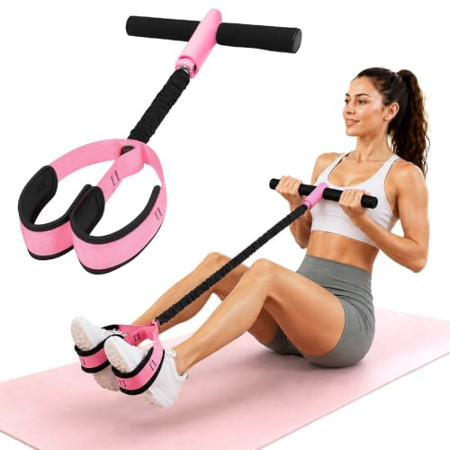Bande de Resistance Musculation, Bande Elastique Musculation Améliorée avec Poignées Antidérapantes Sport Maison Femme Abdos Musculation Appareil Fitness Materiel pour Perte de Poids, Entraînement