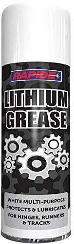 Rapide 300ml Lithium Grease Aerosol Spray Lubricant Can Multi-Purpose Hinge Track Oil