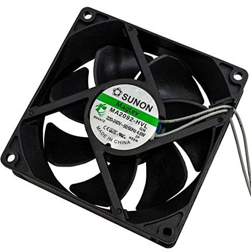 Lüfter 230 V AC, 4,6 W, 92 x 92 x 25 mm, 88,3 m³/h, 2900 U/min, 88,3 m³/h, SUNON MA2092HVL