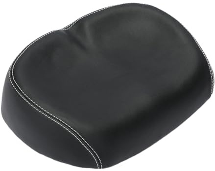 Noseless Fahrradsitz Wasserdicht Fahrradsitz Bequemer Ersatz Fahrradsattel für Damen Herren Mountainbike Heimtrainer (Schwarz)