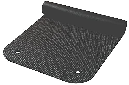 Friedola® Gymnastikmatte Uni mit Ösen 180 x 65 cm (SCHWARZ)