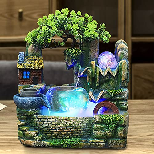 Fontana da tavolo, fontana da interni, da tavolo, a cascata, a cascata, per la meditazione Zen