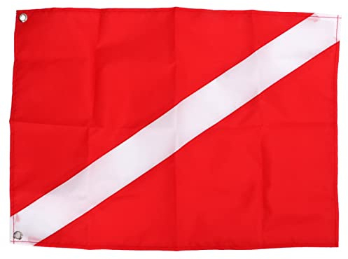 EVTSCAN 20 x 14 Dive Flag, for Scuba Diving Spearfishing Freediving, Use with Float, Buoy, Boat, Flagpole