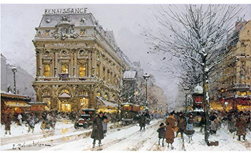 Toperfect Dipinto ad olio fatto a mano £70- £1500 da insegnanti universitari - 24 dipinti - 07 Eugene Galien Laloue paesaggio urbano - dipinti famosi su tela -Size2