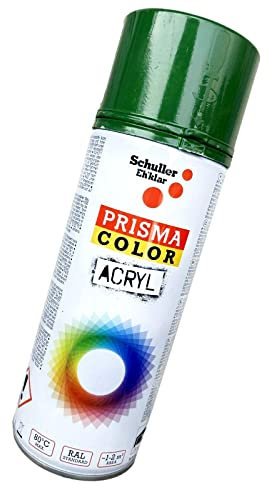 Lackspray Acryl Sprühlack Prisma Color RAL, Farbwahl, glänzend, matt, 400ml, Schuller Lackspray:Laubgrün RAL 6002