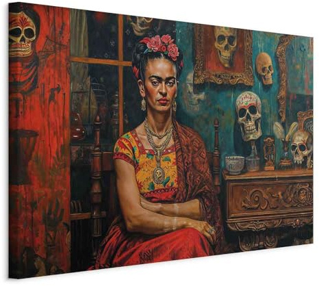 murando - Akustikbild Reproduktion der Frau, 120x80 cm, 1-teilig, Büro | Verbessert Raumakustik, reduziert Hall, ideal fürs Büro oder Wohnzimmer, hochwertige Verarbeitung, schnelle Montage, stilvoll